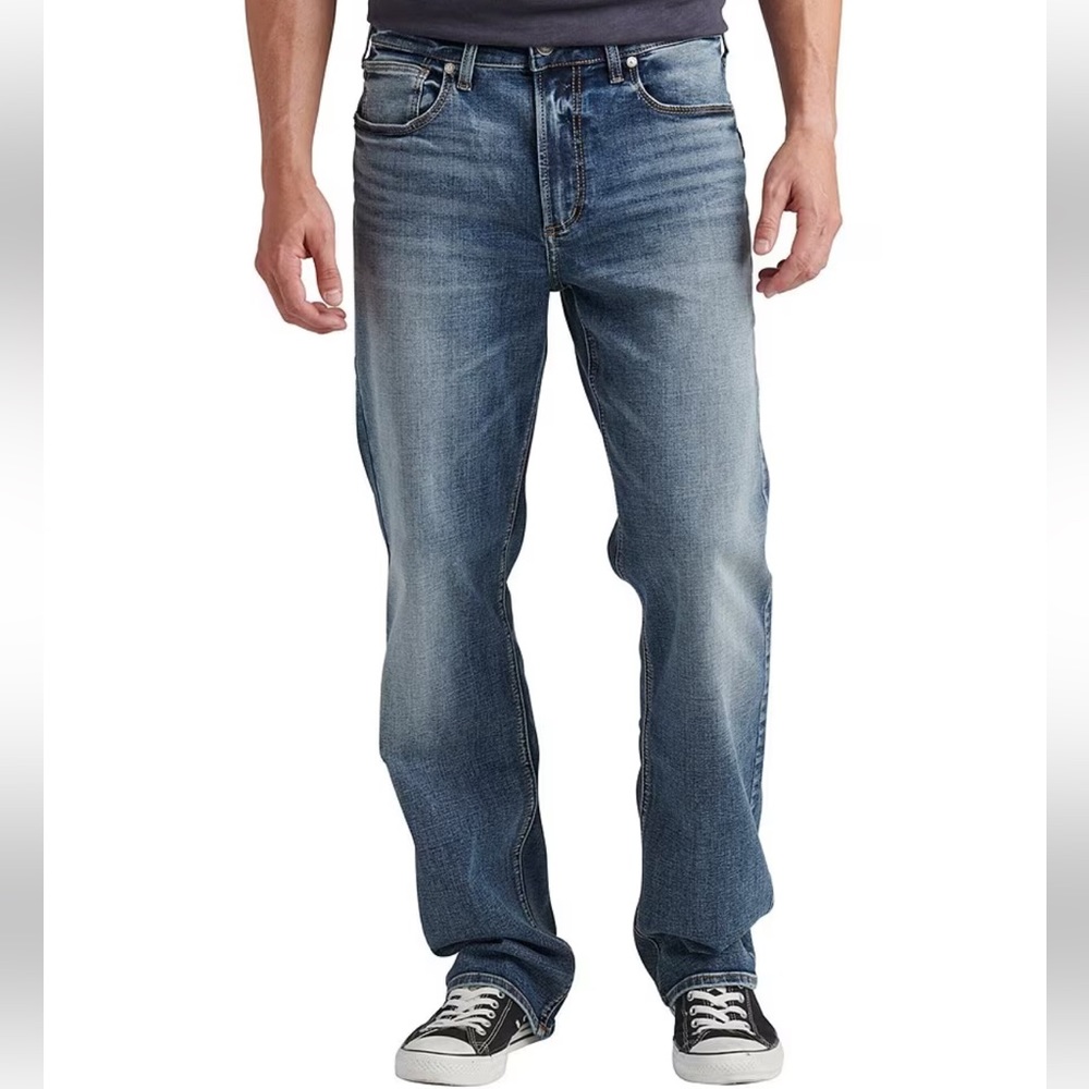 Silver Jeans Grayson Medium Indigo Straight Leg Jeans